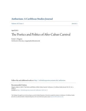 The Poetics and Politics of Afro-Cuban Carnival