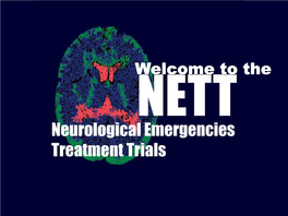 ECRN Welcome to the NETT Neurological Emergencies