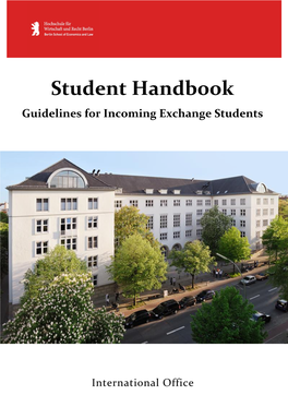 Student Handbook Guidelines for Incoming Exchange Students