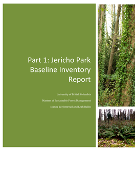 Jericho Park Baseline Inventory Report