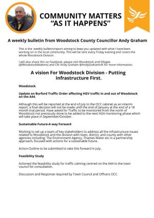 County Councillor Bulletin Report