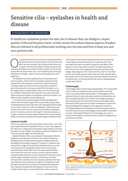 Sensitive Cilia – Eyelashes in Health and Disease