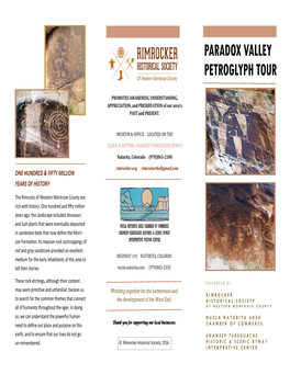 Paradox Valley Petroglyph Tour
