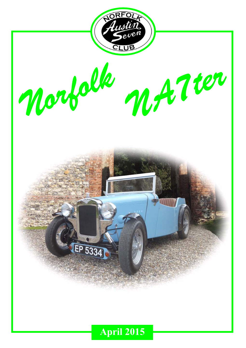 April 2015 Norfolk Austin Seven Club