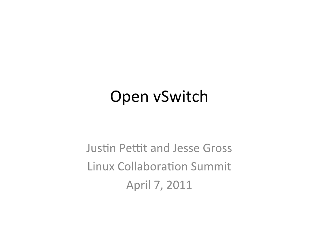 Open Vswitch