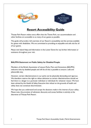 Resort Accessibility Guide