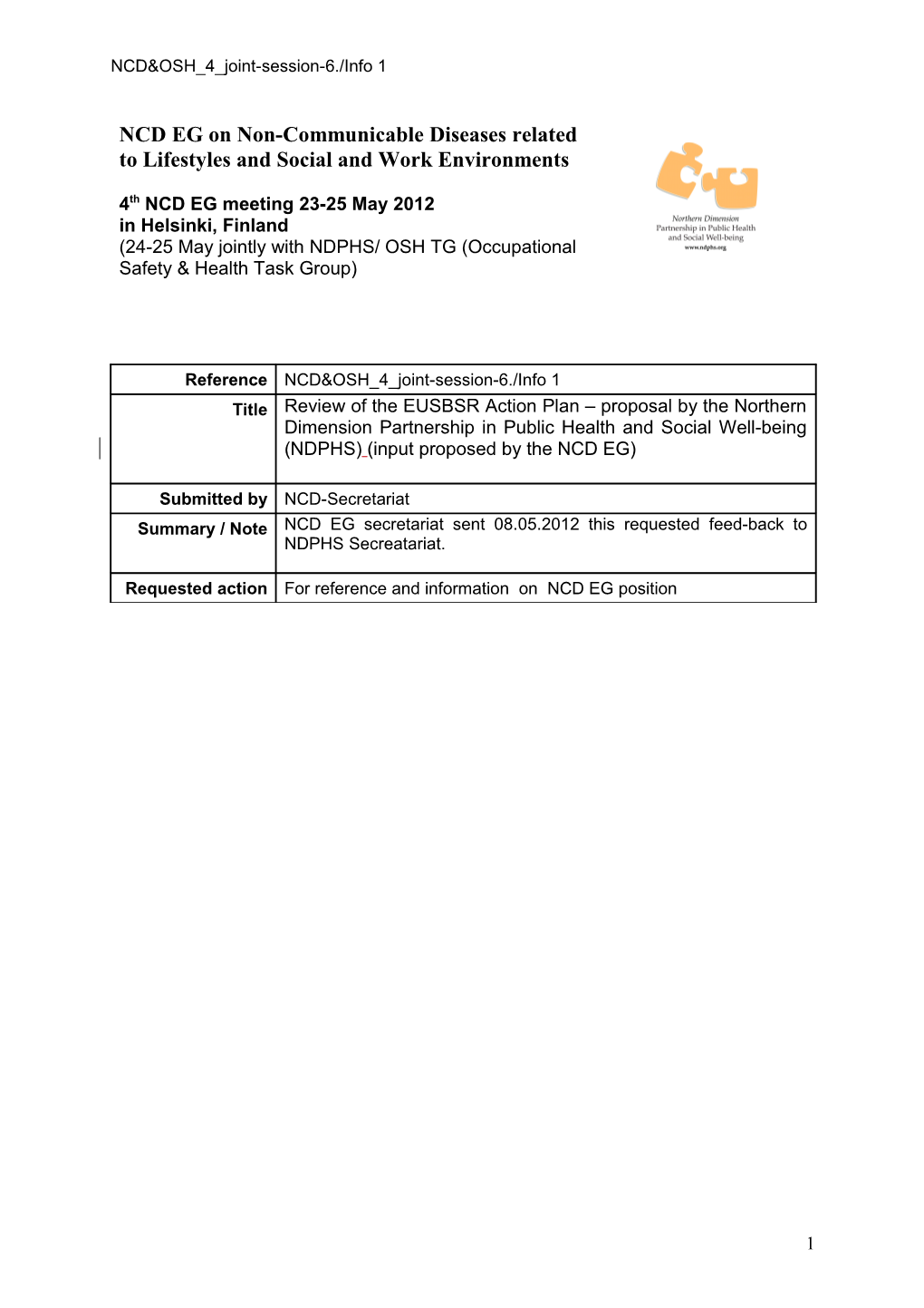 Current Structure of the EUSBSR Action Plan