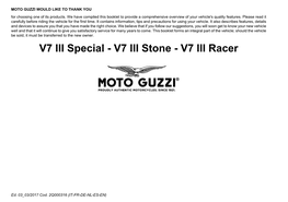 V7 III Stone - V7 III Racer