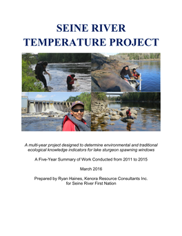 Seine River Temperature Project