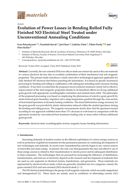 Evolution of Power Losses in Bending Rolled Fully Finished NO Electrical Steel Treated Under Unconventional Annealing Conditions