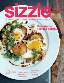 Sizzlethe American Culinary Federation Quarterly for Students of Cooking Balsamic Eggs from Foreign Cinema