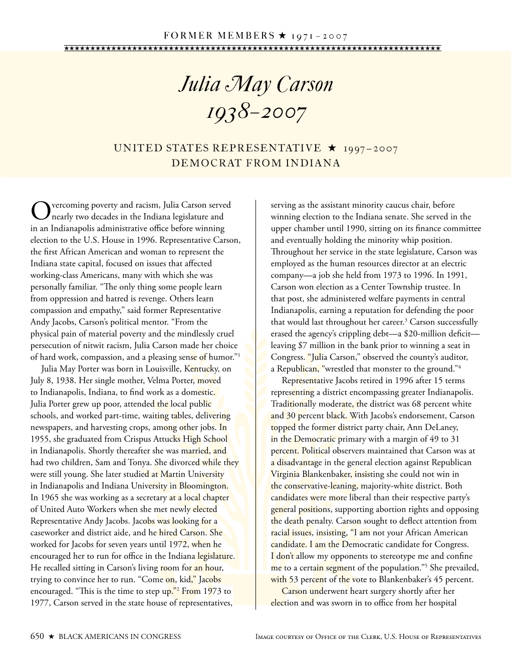 H.Doc. 108-224 Black Americans in Congress 1870-2007