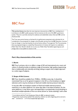 BBC Four Service Licence