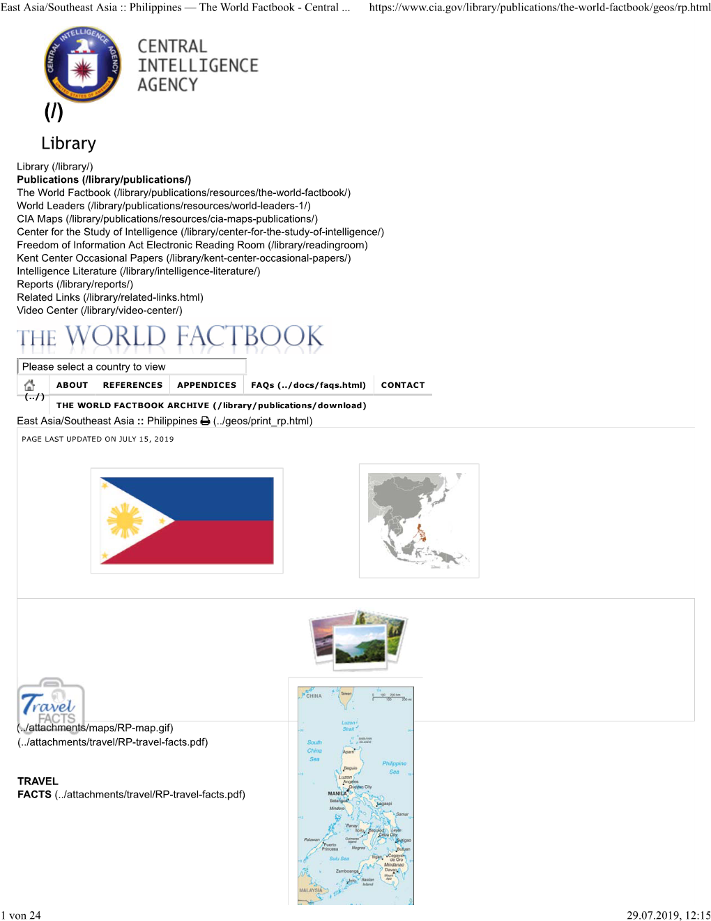 Philippines — the World Factbook - Central