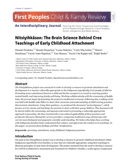 The Brain Science Behind Cree Teachings of Early Childhood Attachment