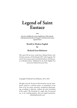 Legend of Saint Eustace