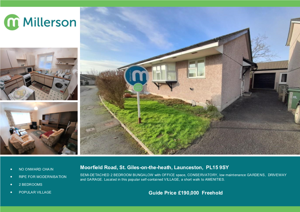 Moorfield Road, St. Giles-On-The-Heath, Launceston, PL15 9SY