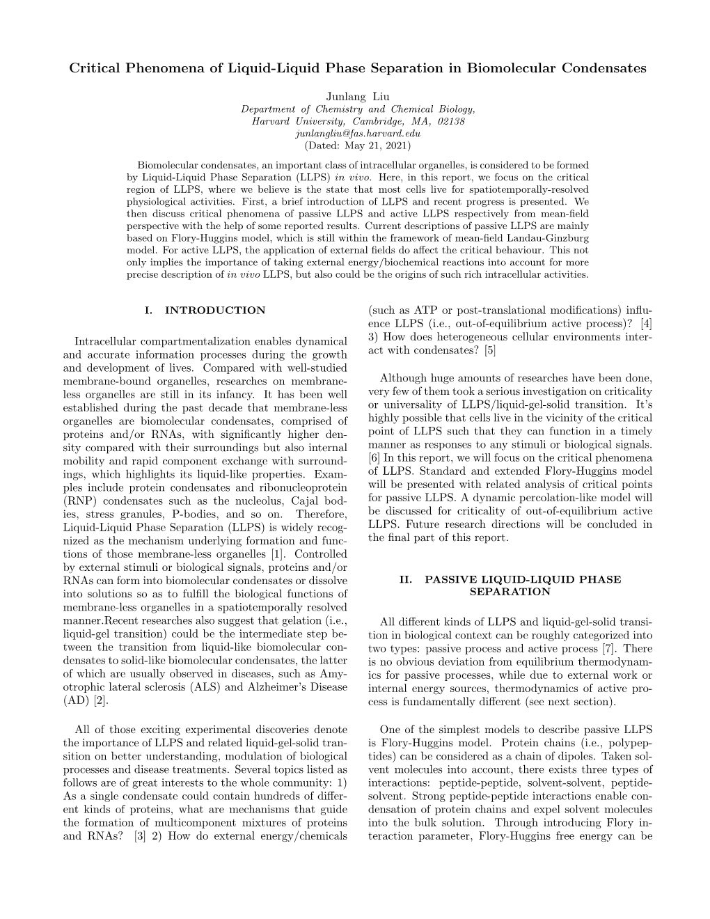 Critical Phenomena of Liquid-Liquid Phase Separation in Biomolecular Condensates