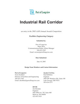 'Industrial Rail Corridor', Longview