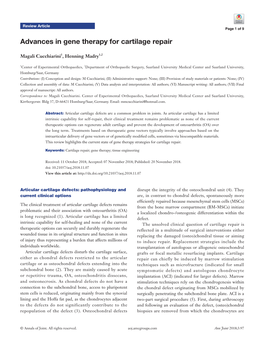 Advances in Gene Therapy for Cartilage Repair
