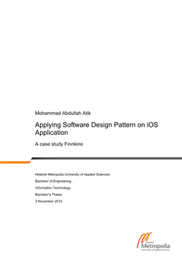 Applying Software Design Pattern on Ios Application