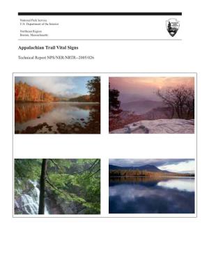 Appalachian Trail Vital Signs