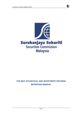 The Reit Statistical and Investment Returns Reporting Manual