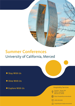 Summer Conference Guide 2 Contents