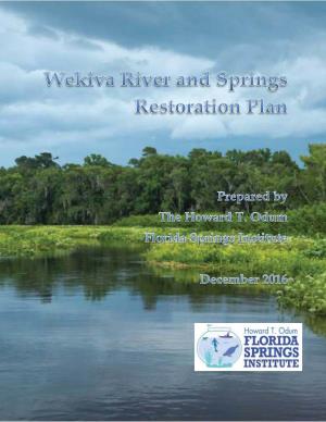 Wekiva River and Springs Restoration Plan 1