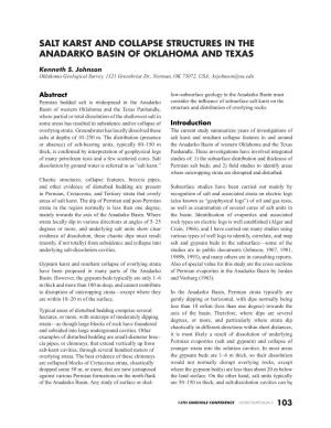 Salt Karst and Collapse Structures in the Anadarko Basin of Oklahoma and Texas