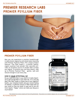 Premier Research Labs Premier Psyllium Fiber