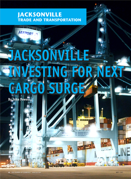 JACKSONVILLE INVESTING for NEXT CARGO SURGE by John Powers