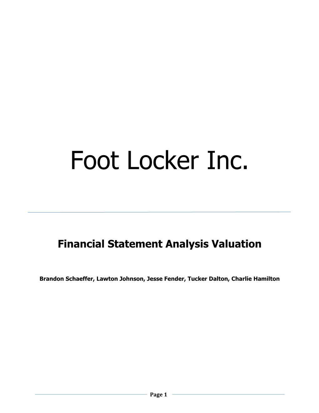 Foot Locker Inc