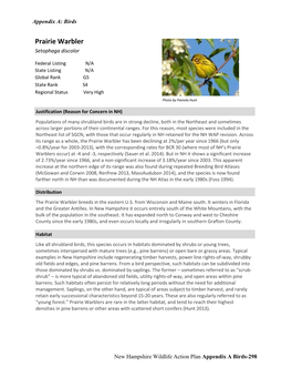 Prairie Warbler Setophaga Discolor