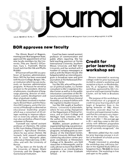 BOR Approves New Faculty Credit for Prior Learning Workshop