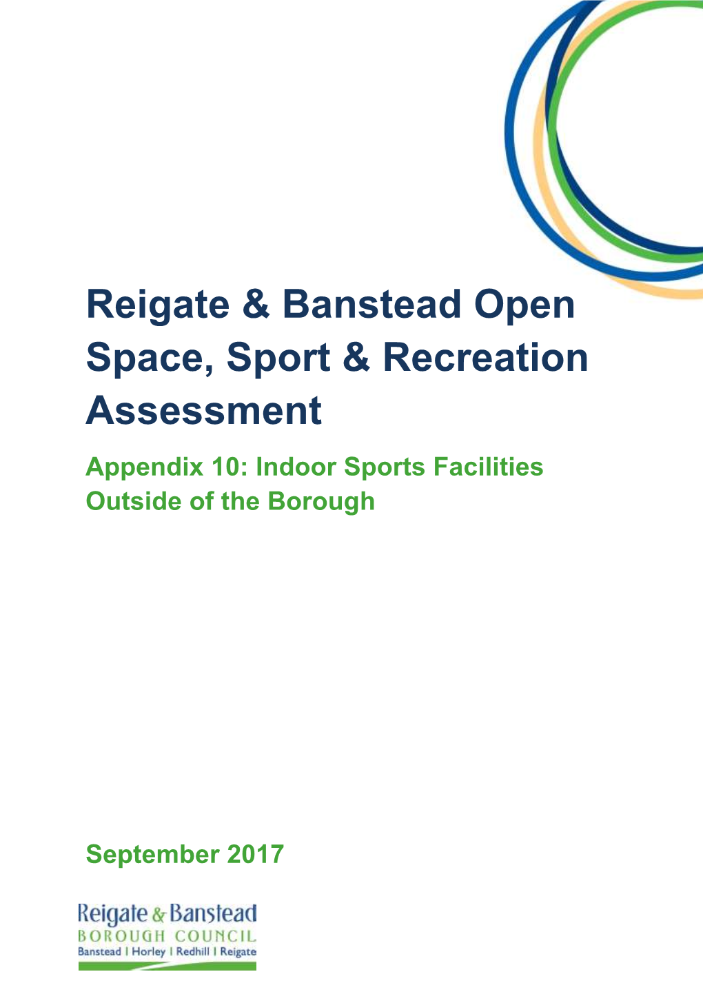 Reigate & Banstead Open Space, Sport & Recreation Assessment