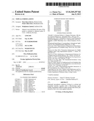 (12) United States Patent (10) Patent No.: US 8,349,297 B2 Brown Et Al