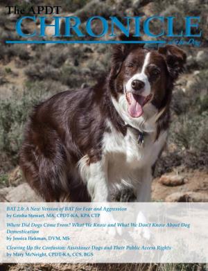 The APDT CHRONICLE Summer 2014 of the Dog