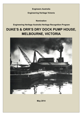 Duke's & Orr's Dry Dock Pump House, Melbourne, Victoria