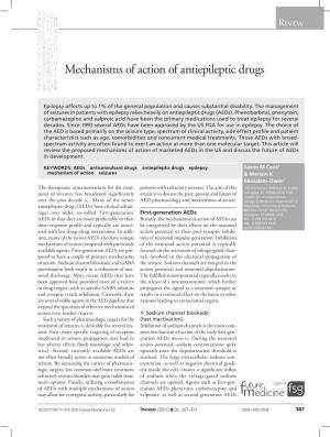 Mechanisms of Action of Antiepileptic Drugs