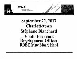 September 22, 2017 Charlottetown Stéphane Blanchard Youth