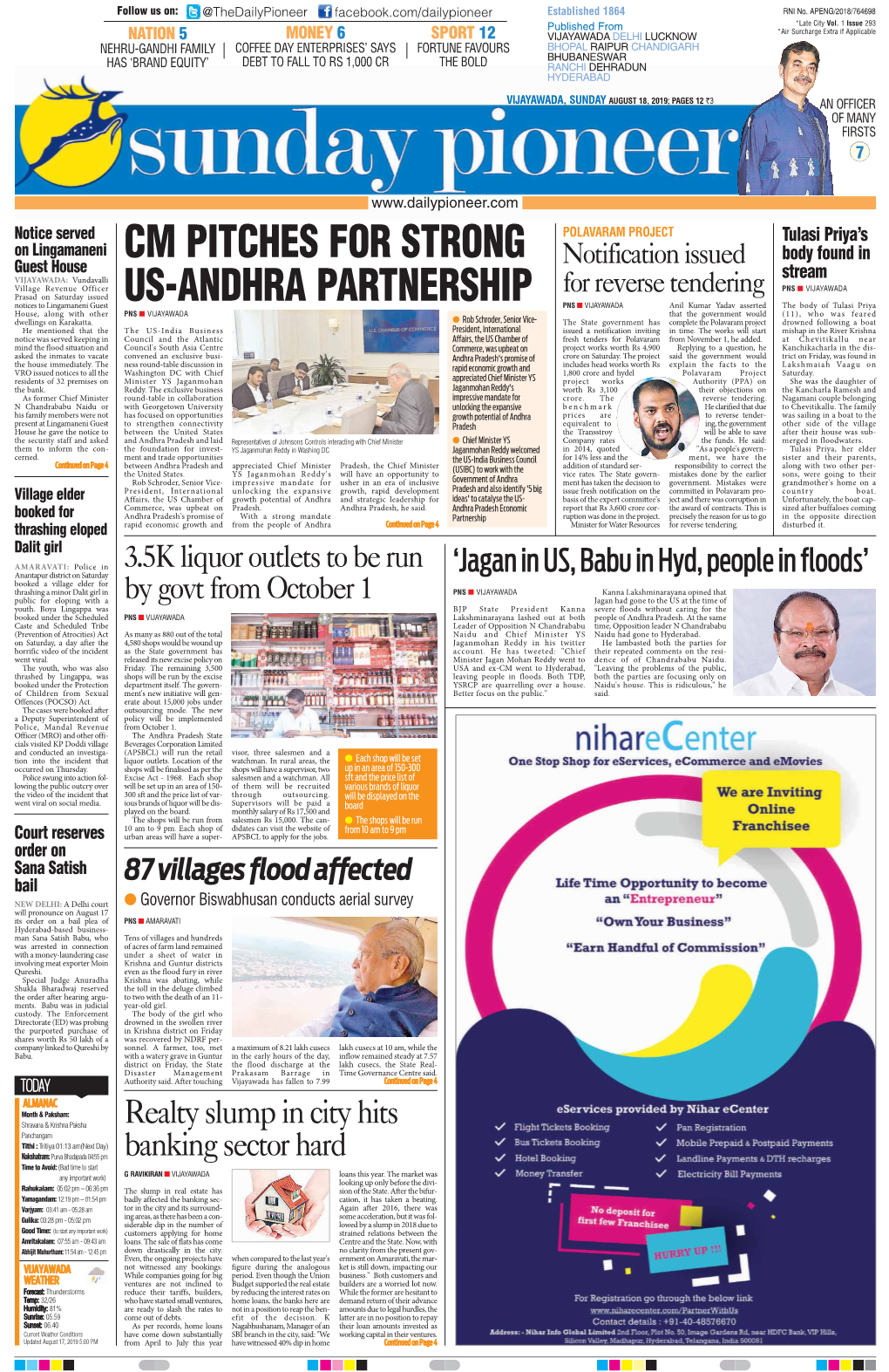 Cm Pitches for Strong Us-Andhra Partnership