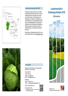 Landwirtschaft in Schleswig-Holstein 2016