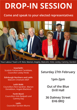 Councillor Lesley Hinds Saturday 27Th February