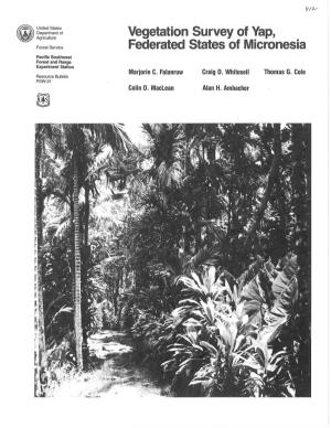 Vegetation Survey of Yap, Federated States of Micronesia