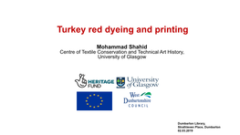 Turkey Red Dyeing and Printing