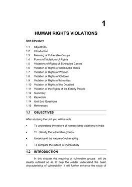 Human Rights Violations