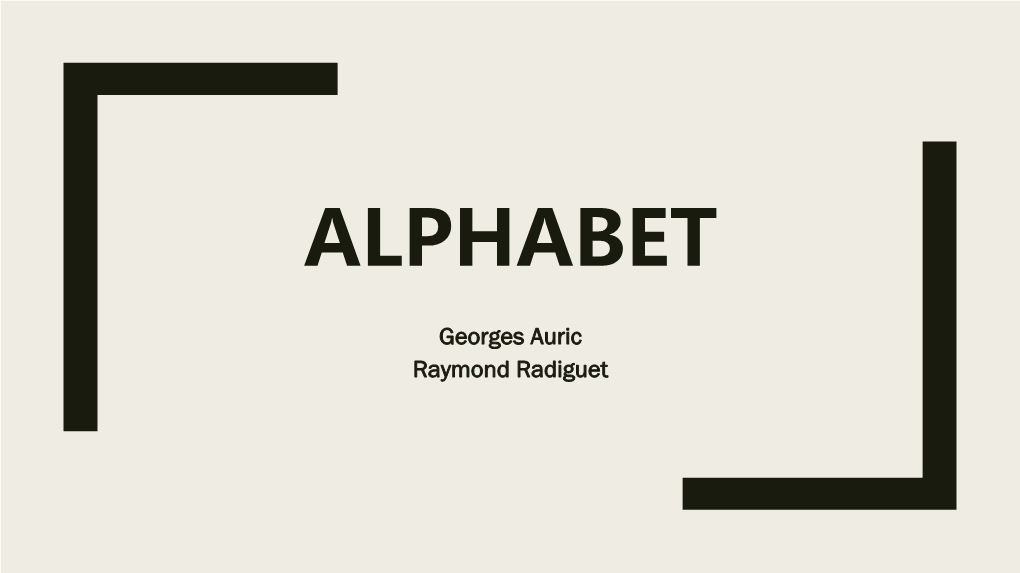 Georges Auric Raymond Radiguet Album Album