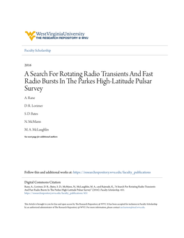 A Search for Rotating Radio Transients and Fast Radio Bursts in the Ap Rkes High-Latitude Pulsar Survey A
