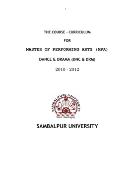 Master in Performing Arts